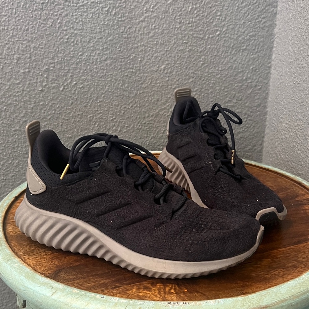 Adidas Navy Blue and Gray Running Shoes